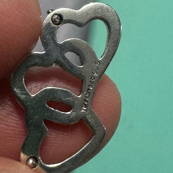 Tiffany & co 3 open heart necklace 925 - Picture 4 of 6